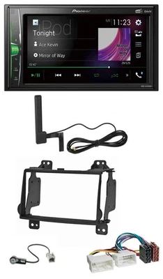 Pioneer MP3 DAB AUX 2DIN Bluetooth Autoradio für Hyundai H1 (08-15) - Bild 1 von 4