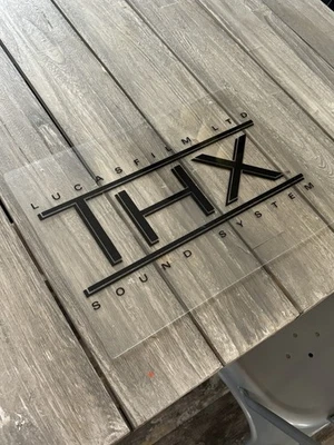 Placa para letreiro vintage THX som digital Lucasfilm LTD - Imagem 1 de 4