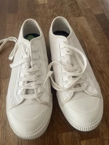 G STAR RAW Lace Up White Trainers Size 7 - Picture 1 of 5