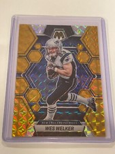 2023 Mosaic Wes Welker Gold Mosaic Card No. 163 Numbered 08/10