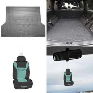 FH Group Universal Fit Trimmable Rubber Trunk Cargo Mat Liner for Car w/ Gift - Picture 1 of 7
