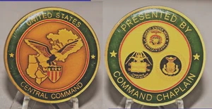 Moneta sfida presentazione CENTCOM 40mm variante COMANDO CAPPELLANO - Foto 1 di 1
