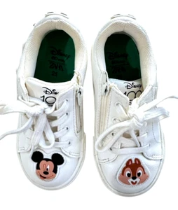DISNEY 100th Mickey Mouse Friends Sneakers Toddler 8.5 Nemo Zip Lace ZARA Shoes - Picture 1 of 19