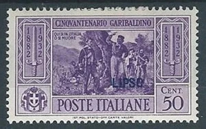 1932 EGEO LIPSO GARIBALDI 50 CENT MH * - RR13588 - Imagen 1 de 1