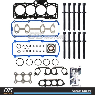 Head Gasket Set w/ Head Bolts for 1998-2006 Volkswagen Beetle Golf Jetta 2.0L Foto 1 de 4