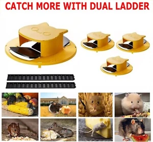 4-PACK Bucket Lid Mouse Rat Trap Bucket Mousetrap Catcher US FAST SHIPPING - Picture 1 of 8