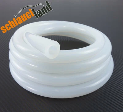 SCHLAUCHLAND 1m Unterdruckschlauch ID 10mm transparent milchig *** Silikonschlauch Schlauch