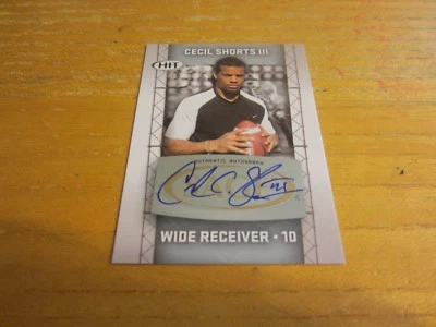 Cecil Shorts 2011 SAGE HIT Autographs Silver #69 Card NFL Jacksonville Jaguars - Image 1 of 2