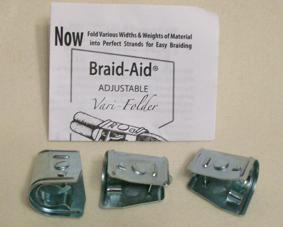 Braid-Aid varifolders: fabric folders, tools, braiding rugs, new style, preowned - Image 1 of 1