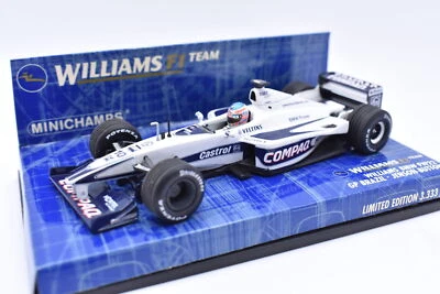 Modellino auto Formula 1 F1 scala 1:43 Wiliams BMW FW22 BUTTON BRAZIL modellismo - Immagine 1 di 4