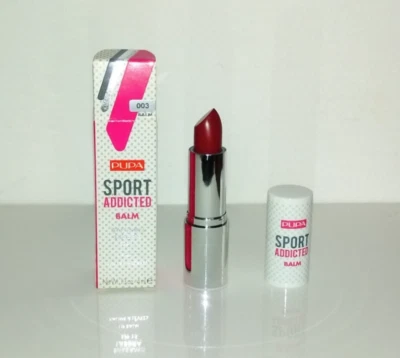 novo PUPA Milano SPORT ADDICTED LIPSTICK BALM 003 Borgonha, MOISTURIZANTE, SPF15 - Imagem 1 de 4