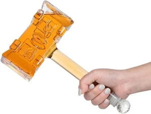 Whiskey Decanter Creative Hammer Shaped Crystal Glass Wine Dispenser 400 ml - Picture 1 of 6