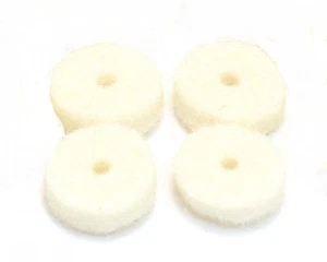 4 White Felt Washer 4mm Thickness for Schaller style Grover Strap Lock Button - Picture 1 of 1