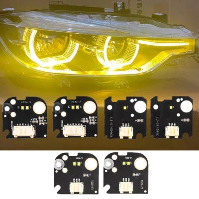 Placas LED ojo DRL amarillo CSL para BMW F30 F31 LCI 330i 340i 320i 328i 2016-2019 Foto 1 de 4