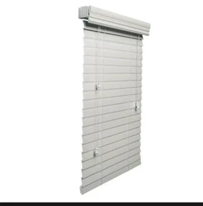 Lotus & Windoware 2" Faux Wood White Blinds, 62" x 72" NEW Corded - Picture 1 of 1