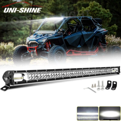 Combo de barra de luz LED de trabajo de 32" doble fila para Polaris RZR 800 900 XP 1000 Foto 1 de 4