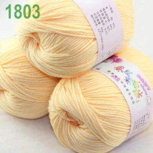 AIP 3 Skeinsx 50gr Cashmere Silk Wool Children Hand Knit Shawls Crochet Yarn 03 - Picture 1 of 4