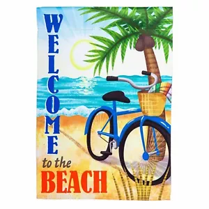**BANDIERA APERTA** Bici da spiaggia 13S4450 sempreverde CASA SCAMOSCIATA Bandiera 28” x 44” - Foto 1 di 1