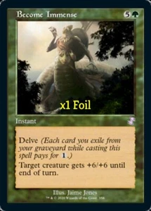 MTG Foil Retro Time Spiral Remastered TSR Become Immense MINT - Picture 1 of 1