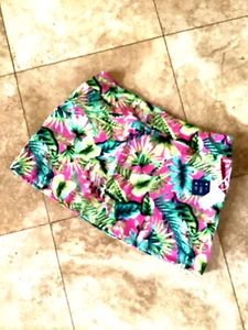 NEU MIT ETIKETT XL TOMMY BAHAMA SKORT RE $ 98,00 TROPISCHER DRUCK GRNN PNK STTD SHORTS ZUM ÜBERZIEHEN - Bild 1 von 5
