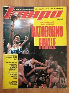 magazine TEMPO 1146 basketball Drazen Petrovic Cibona Yugoslavia cup final 1988