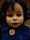 23" Porcelain Native American Doll, Maker unknown