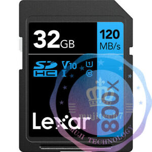 Lexar Professional 800x 32GB 64GB 128GB 256GB SD SDXC Card UHS-I U3 V30 120MB/s