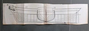 Bauplan Spantenriß Nr.9 Segelschiff 2 Master Gebraucht - Bild 1 von 1