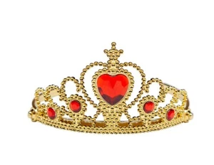 Reina de Corazones Princesa Heredera Tiara Real Semana del Libro Británico Coronación Damas - Imagen 1 de 5
