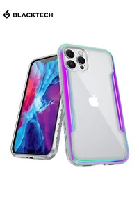 iPhone 16 15 14 13 Shock Proof Aluminium Metal Rugged Back Cover Case Blacktech - Picture 1 of 7