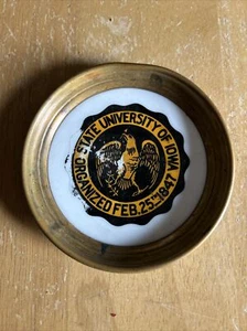 Rare Organized University of Iowa Feb 25th 1847 Brass Coaster - Picture 1 of 6