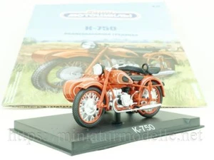 Moto 1:24 K 750 Dnepr con sidecar y revista #31 - Imagen 1 de 3