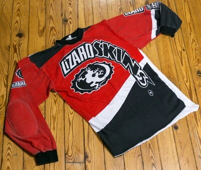 Camisa Bicicleta De Colección Piel de Lagarto Manga Larga Jersey Old School BMX MTB Retro Culto Foto 1 de 4