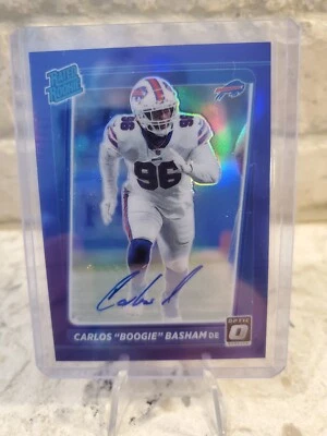 Carlos Boogie Basham 2021 Panini Optic Rated Rookie Auto/25  #277 RC - Image 1 of 2