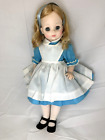 Vtg Madame Alexander 14" Alice In Wonderland Doll #1552 W/Stand B20