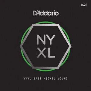 Bajo D'Addario .040 NYXL herida de níquel cuerda única - Imagen 1 de 2