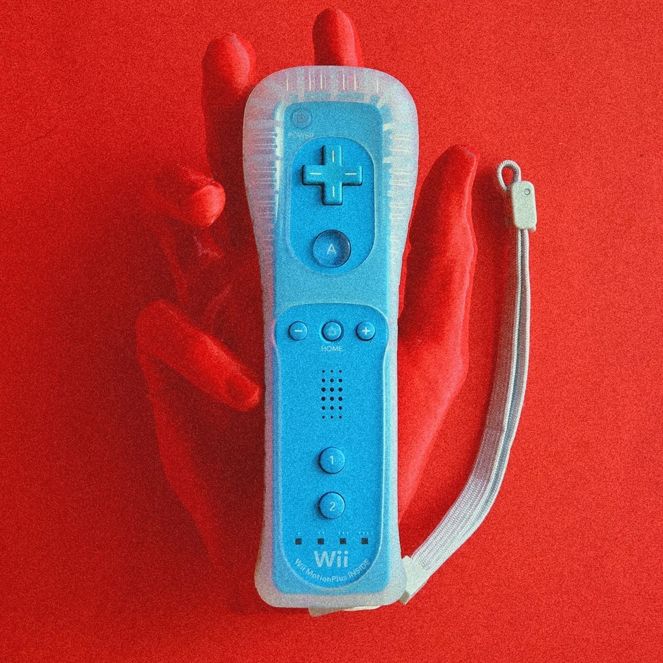 Official Wii Remote BLUE Nintendo Motion Plus 👾Sleeve Strap Wii U Controller - Image 1 of 1