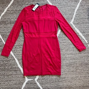 Bebe Long Sleeve Mini Dress Sz XL - Picture 1 of 4