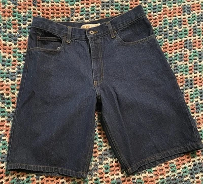 Y2K Faded Glory Relaxed Jorts Baggy Denim Shorts Sz 32 Blue Grunge HipHop Skater - Image 1 of 4