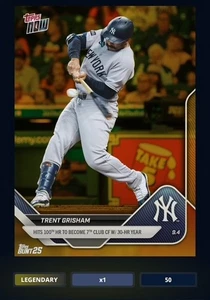 Topps Bunt Digital 2025 Topps Now Gold Trent Grisham CC 50 **LEER POR FAVOR** - Imagen 1 de 2