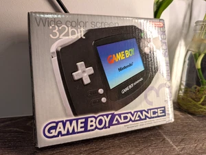 Nintendo Game Boy Advance Black Console GBA Boxed Complete CIB Rare Colour - Bild 1 von 12