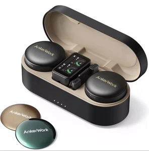 AnkerWork M650 Wireless Lavalier Microphone Vlogs Pro Noise Cancellation+2xCover - Picture 1 of 6