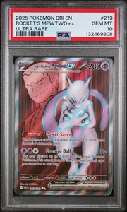 Team Rocket's Mewtwo ex 213/182 Sv10: Destined Rivals Holo PSA 10 - Picture 1 of 3