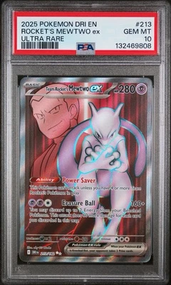 Team Rocket's Mewtwo ex 213/182 Sv10: Destined Rivals Holo PSA 10 - Image 1 of 3