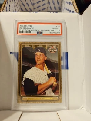 Fleer Fall Classic 2003 Roger Maris #38 Campeonato Cardenales de Oro 10/50 PSA 8 Foto 1 de 2