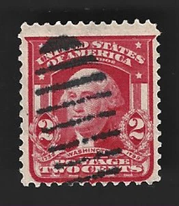 Scott# 319 2c Washington ~ New Ornate Design with Duplex Cancel - (B-6) - Picture 1 of 2