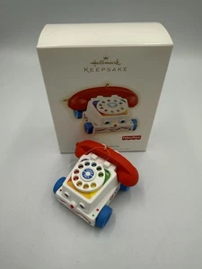 Hallmark 2009 Fisher Price Keepsake Chatter Telephone Ornament  - Picture 1 of 2