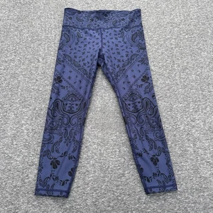 Athleta Elation strukturierte 7/8-Leggings Shiraz Paisley blau Damengröße Medium "  - Bild 1 von 8