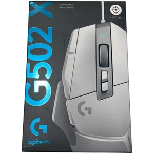 Logitech G502 X Wired Gaming Mouse White - FACTORY SEALED / NEW IN BOX - Picture 1 of 3