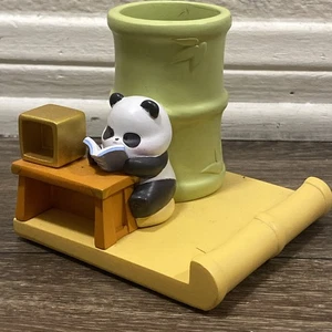 Statuina Studio Panda Resina Carino Porta Intagliato Moderno Multicolore Piccolo Decorazione - Foto 1 di 10